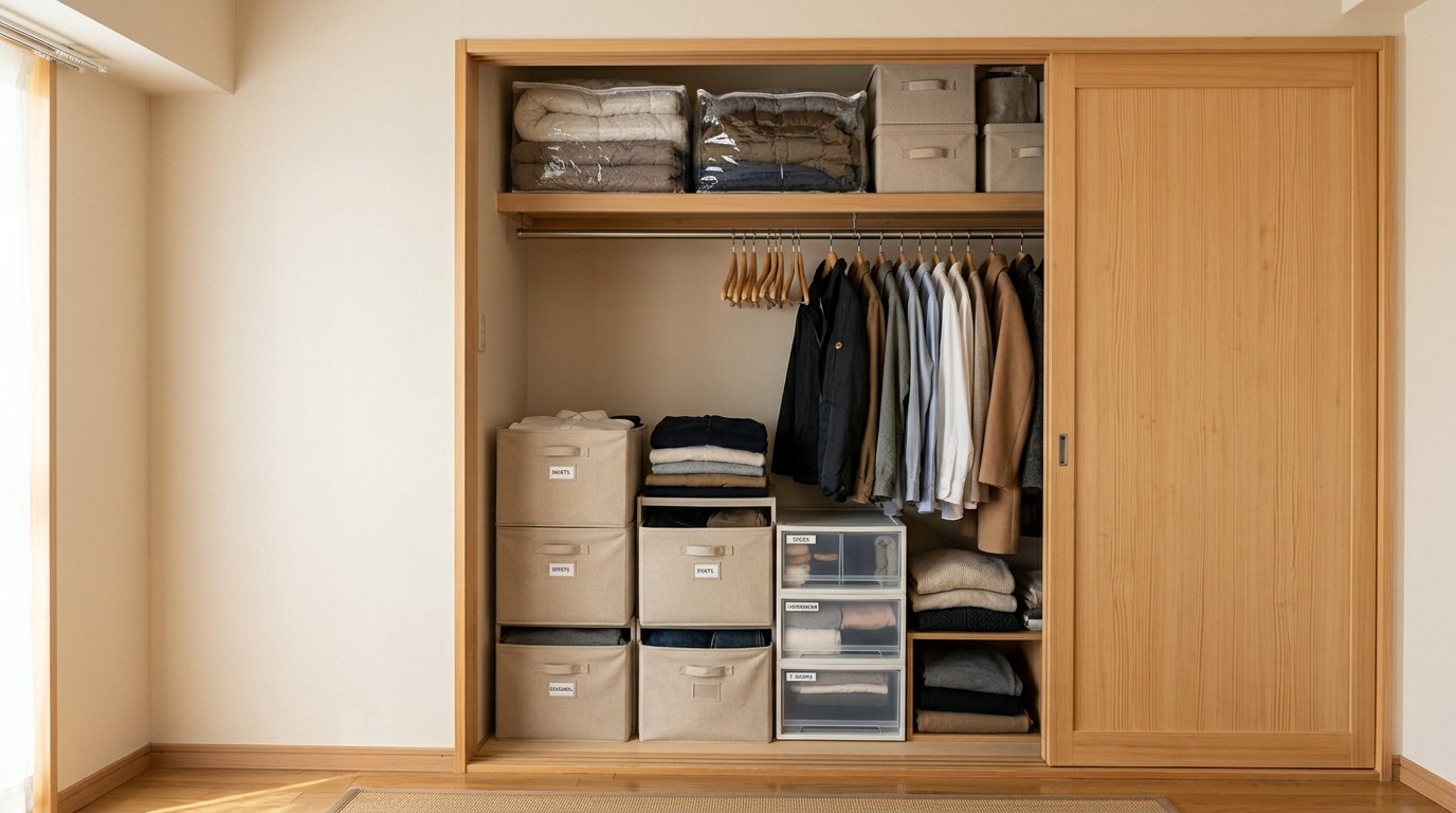 Japanese Closet and Seasonal Clothing Storage Guide: Everyday Wardrobe Organization