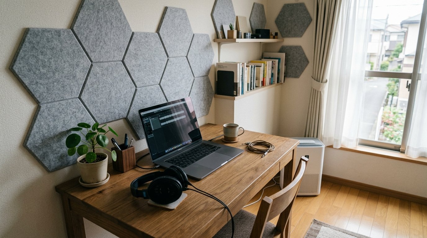 Japanese Neighbor-Aware Home Sound Guide: Acoustic Panels and Low-Latency Headphones