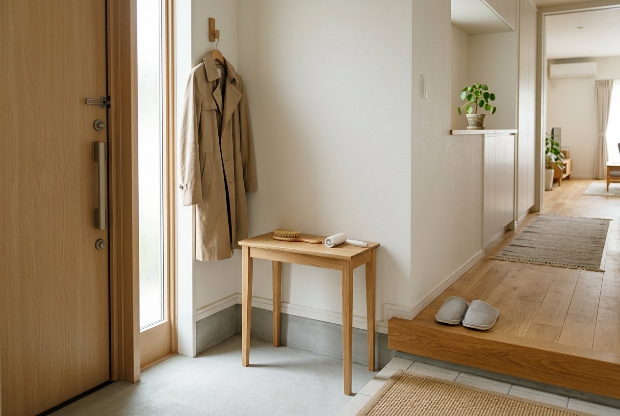 Japanese Pollen Season Entryway and Laundry Routine Guide: Coat Handling, Indoor Drying, and Airing Practices